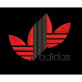 Adidas Red Stripe Embroidery Design - FineryEmbroidery